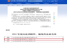 公司入選2024年山東省瞪羚企業(yè)